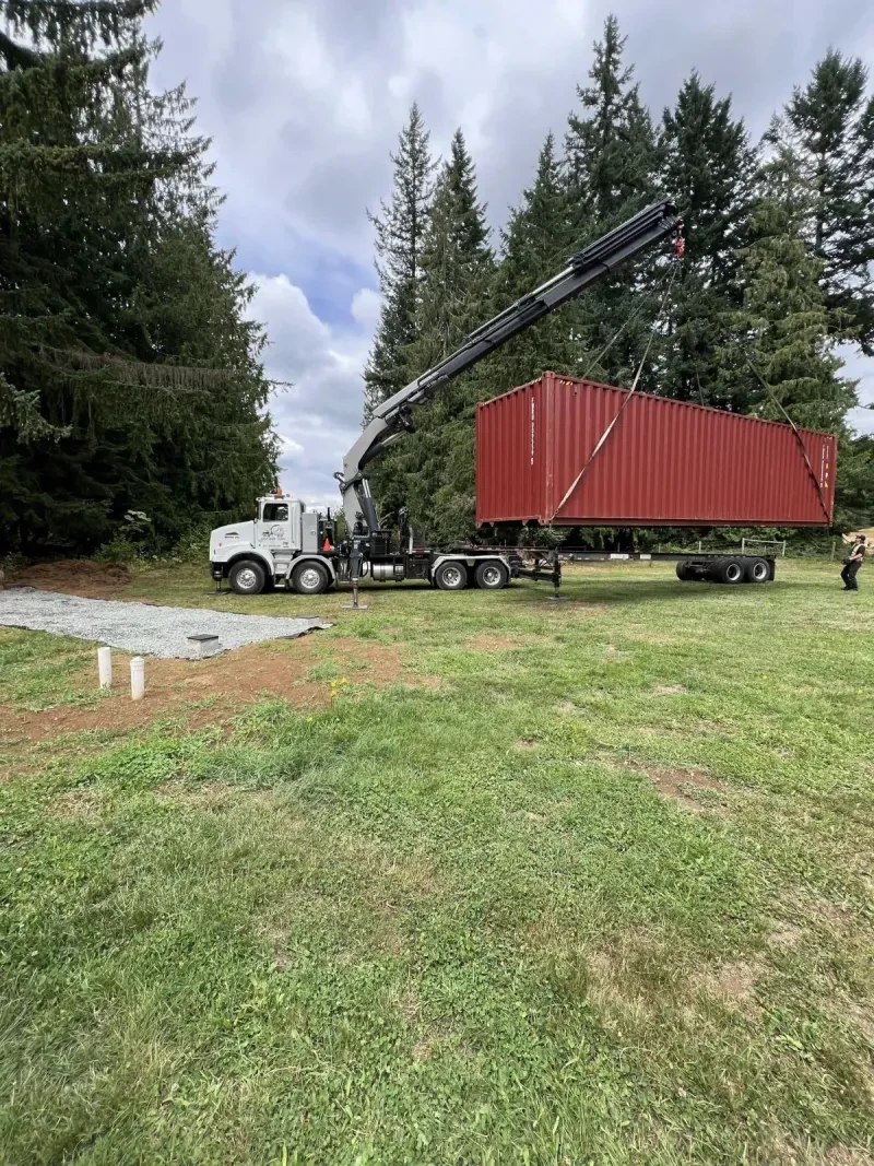 Shipping Container Foundation - Final piles