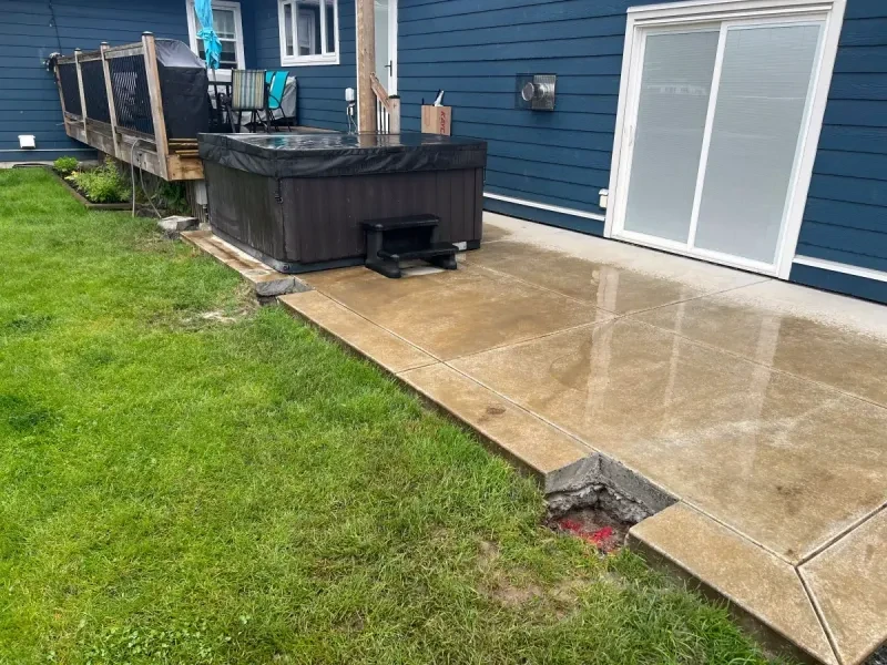Hot Tub Foundation - Site Preparation