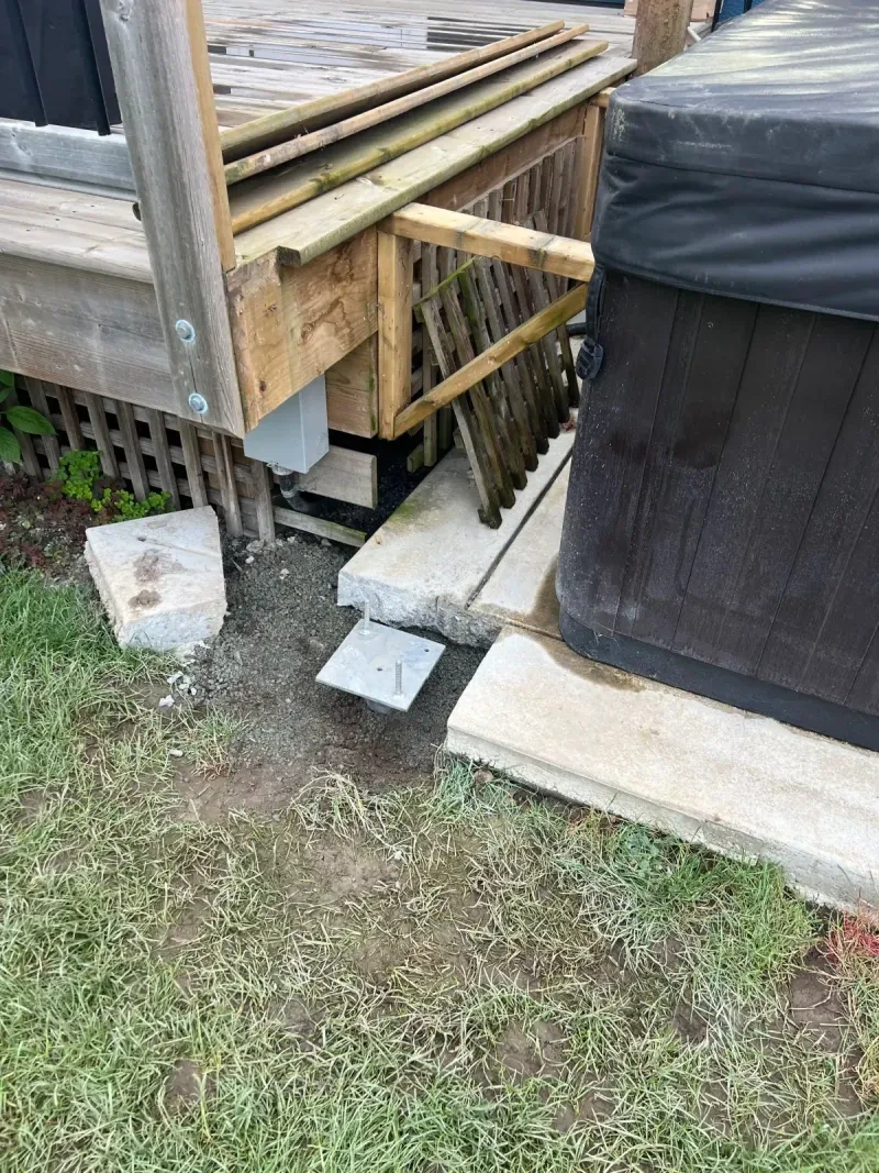 Patio Cover Support - Site Progress