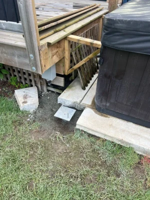 Patio Cover Support - Site Progress