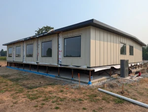 Office Building - All 5 modules set on the pile foundation