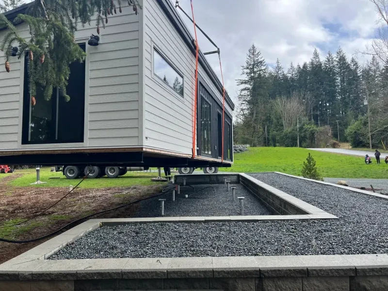 Ryder Lake Tiny Home - Home Lifting